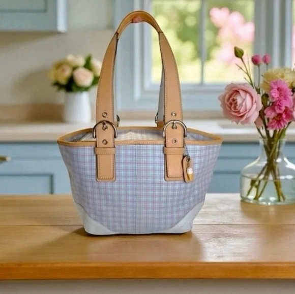 COACH Soho Tattersall Twill Tote Style 1823 – 2004 Vintage - Picture 1 of 11